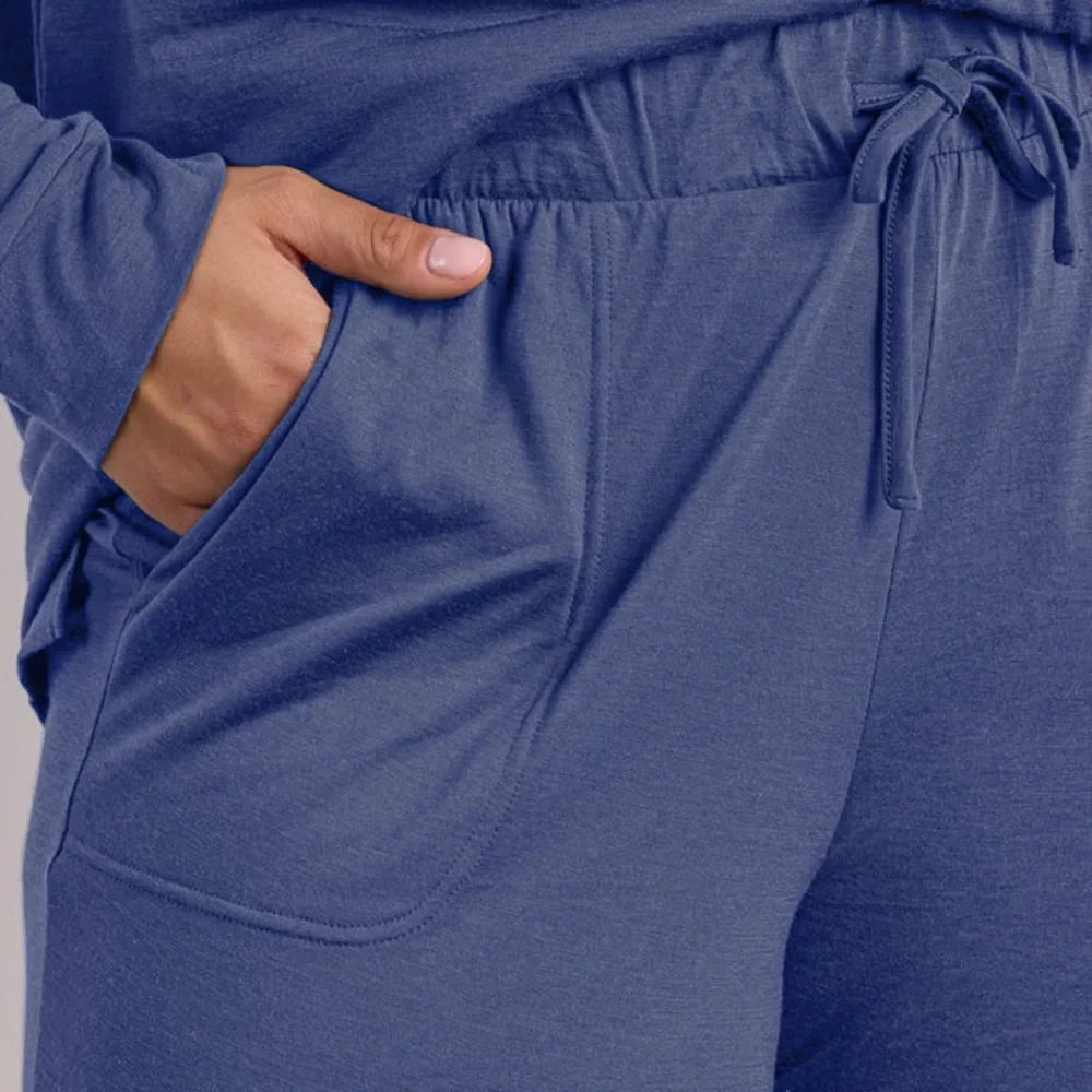 Woolx Pajama Jogger Lounge Pants Cloudy Blue 1X - Picture 3 of 4